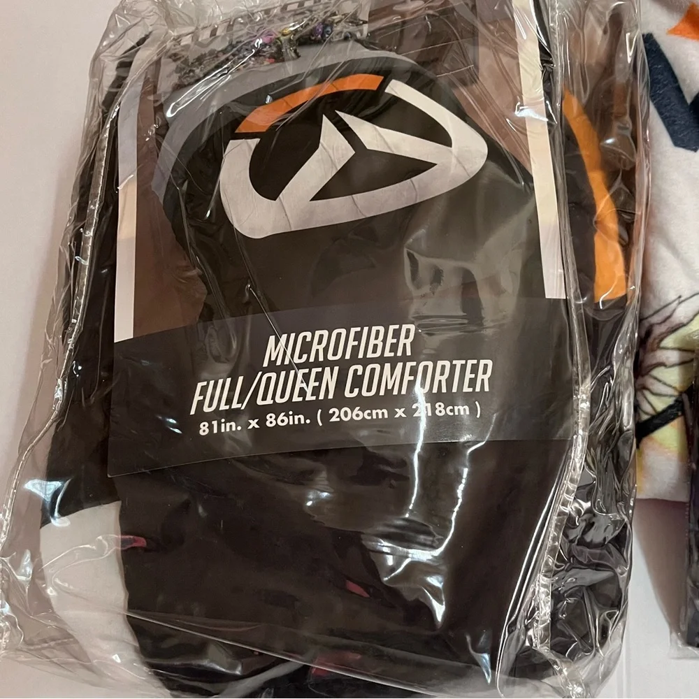 OVERWATCH Comforter Pillow Cases Throw Bundle Bedding Set Full Queen Hot Topic